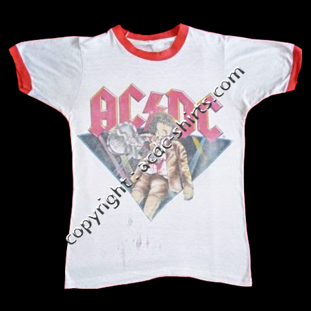 Shirt UK AC/DC 1981-82 recto
