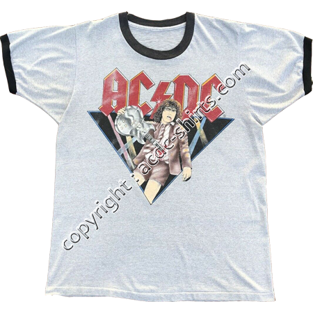 Shirt UK AC/DC 1981-82 recto