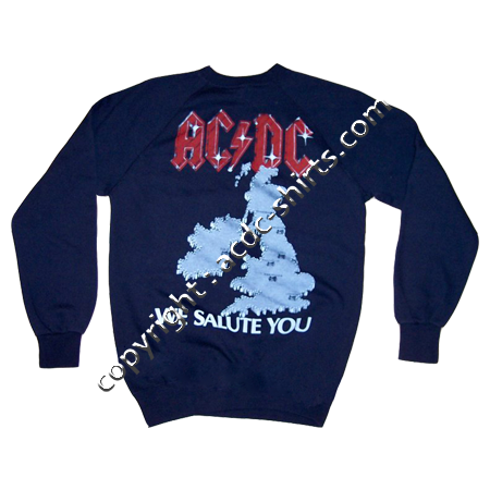 Shirt UK AC/DC 1981-82 verso