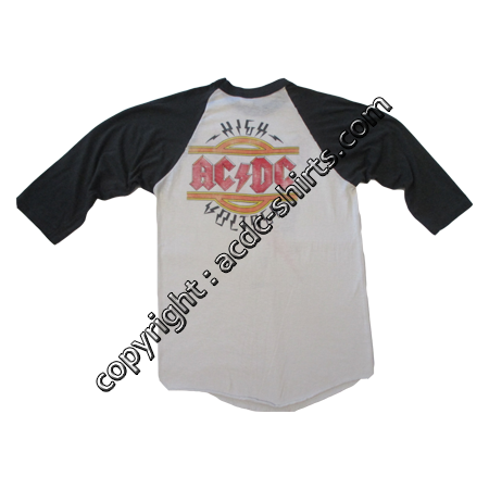 Shirt USA AC/DC 1982 verso