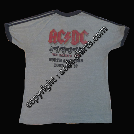 Shirt USA AC/DC 1982 verso