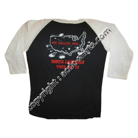 Shirt USA AC/DC 1982 verso