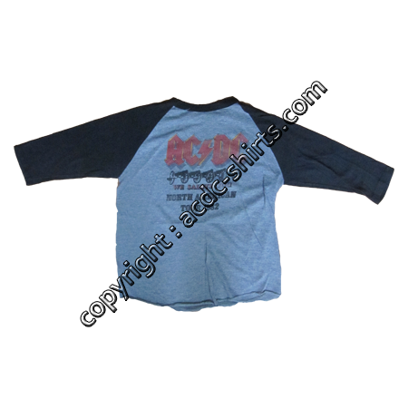 Shirt USA AC/DC 1982 verso