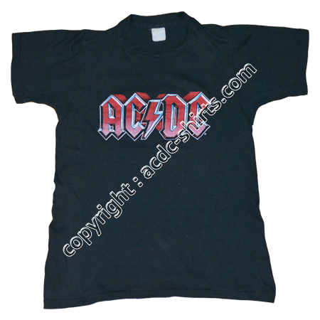 Shirt USA AC/DC 1979-80 recto