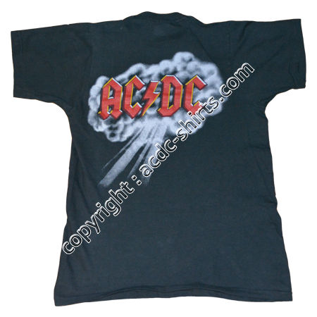 Shirt USA AC/DC 1979-80 verso