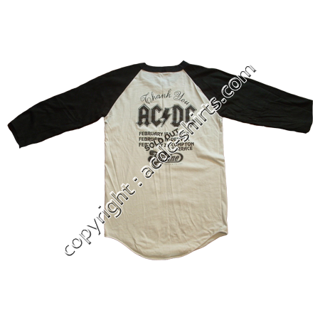 Shirt USA AC/DC 1979-80 verso