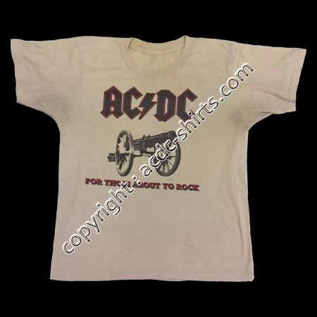 Shirt USA AC/DC 1979-80 recto