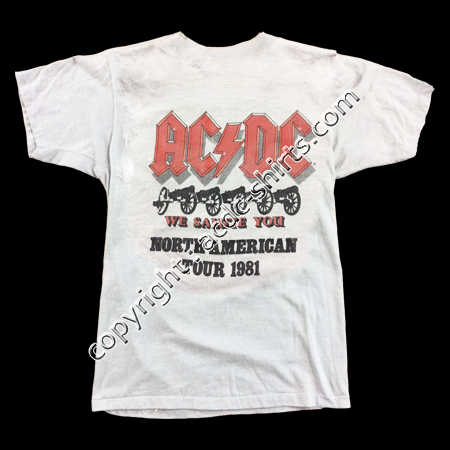 Shirt USA AC/DC 1979-80 verso