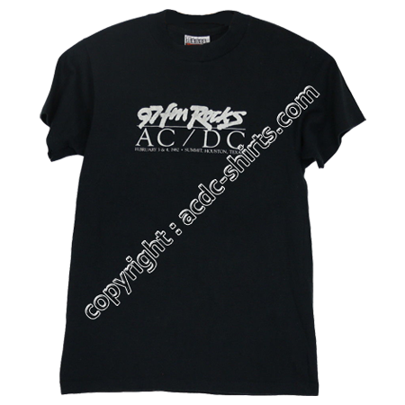 Shirt USA AC/DC 1981-82 recto