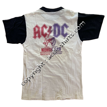 Shirt USA AC/DC 1981-82 verso