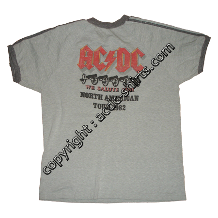 Shirt USA AC/DC 1982 verso