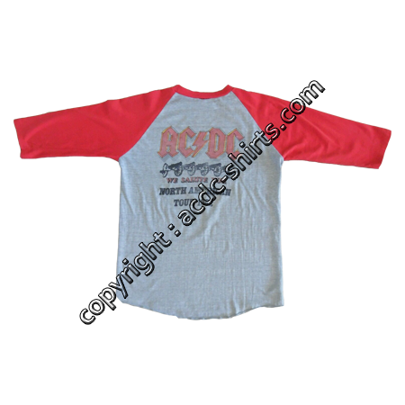 Shirt USA AC/DC 1982 verso