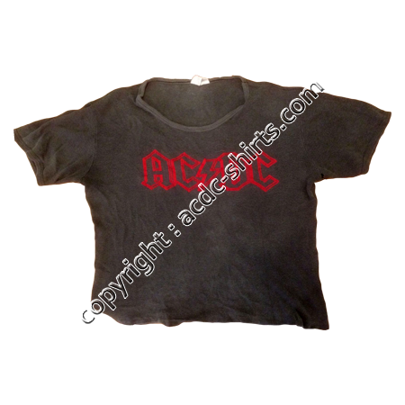 Shirt Europe AC/DC 1979-80 recto