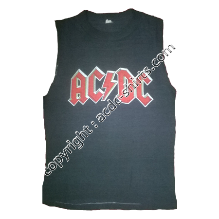 Shirt France AC/DC 1980 recto