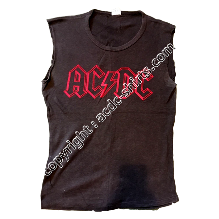 Shirt UK AC/DC 1979-80 recto