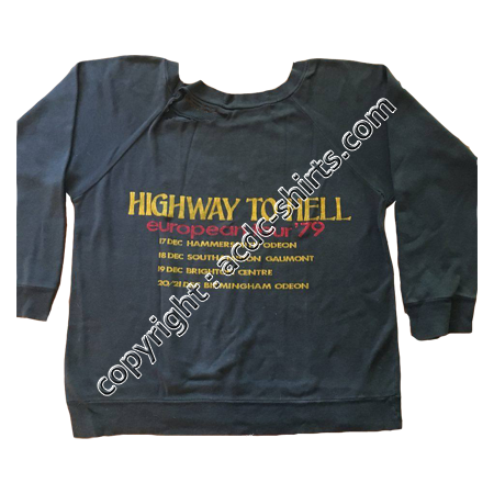 Sweat UK AC/DC 1979 verso