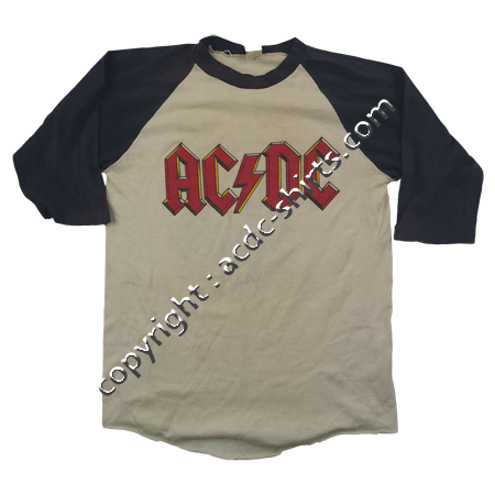 Shirt World AC/DC 1979-80 recto