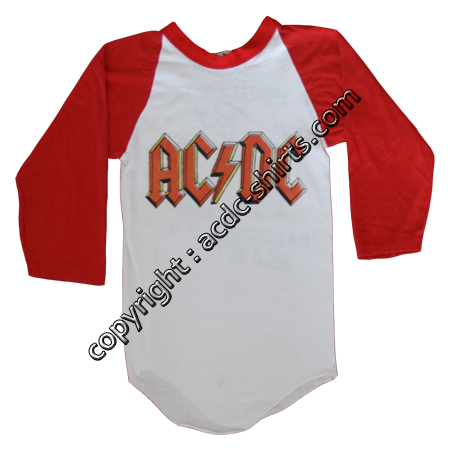 Shirt USA AC/DC 1979-80 recto