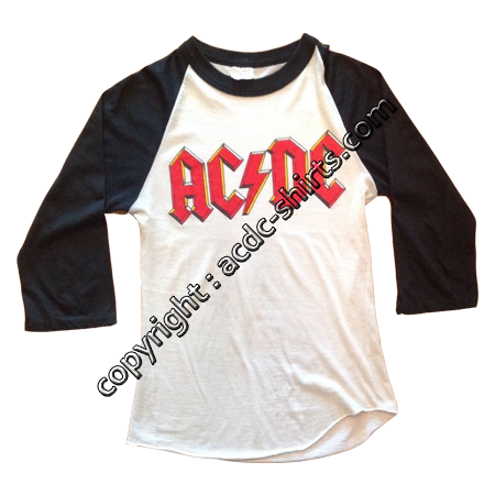 Shirt USA AC/DC 1979-80 recto