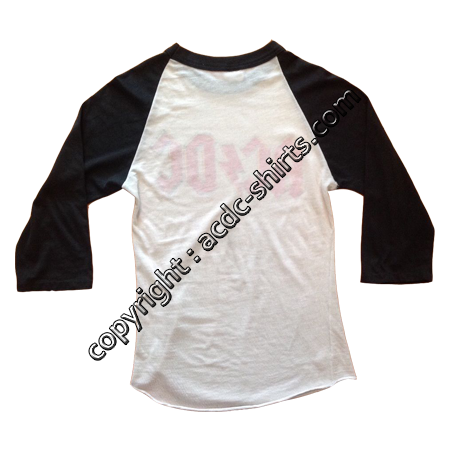 Shirt USA AC/DC 1979-80 verso