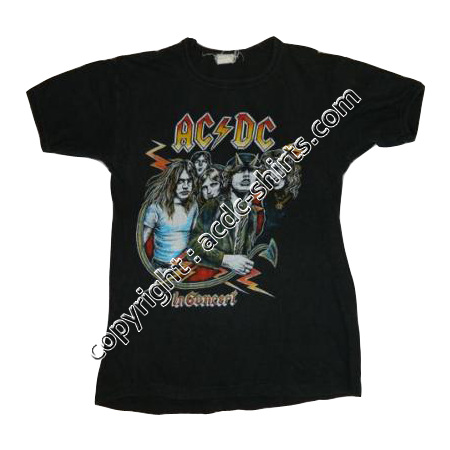 Shirt World AC/DC 1979-80 recto