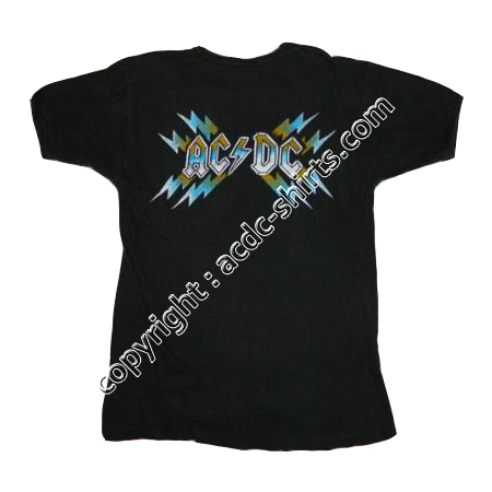 Shirt World AC/DC 1979-80 verso