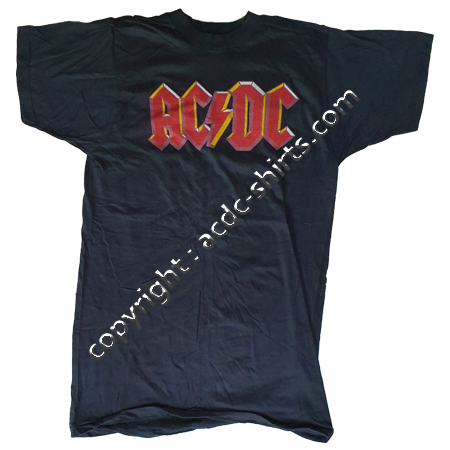 Shirt World AC/DC 1979-80 recto