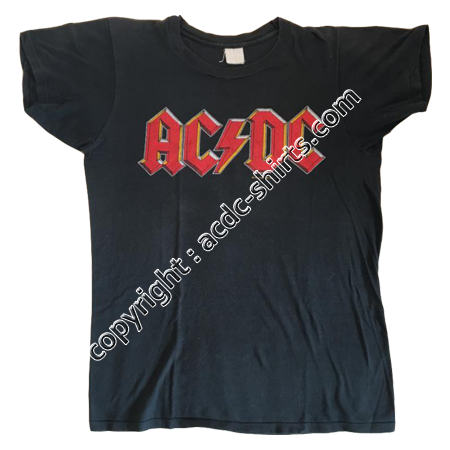 Shirt World AC/DC 1979-80 recto