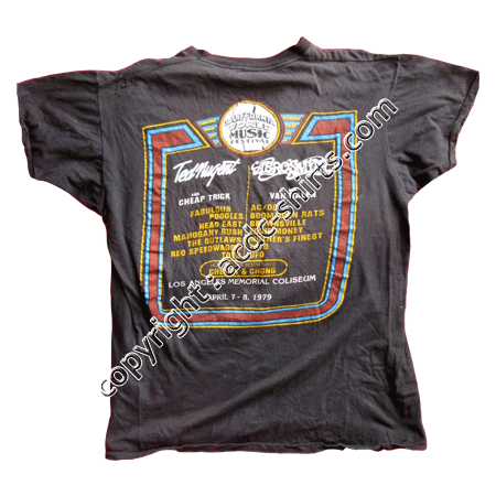 Shirt USA AC/DC 1978-79 verso