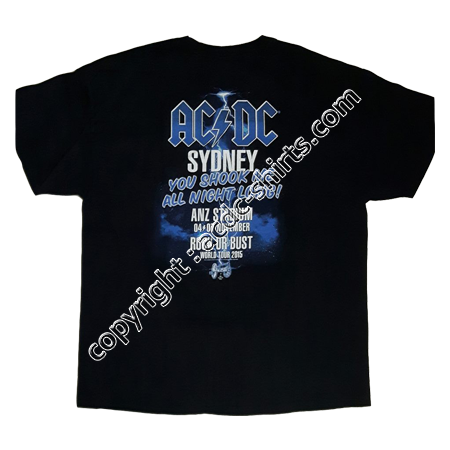 Shirt Australia AC/DC 2015-2016 verso