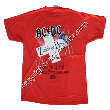 Shirt Europe AC/DC 2015-2016 verso