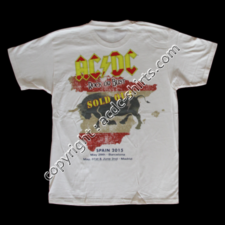 Shirt Europe AC/DC 2015-2016 verso