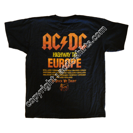 Shirt Europe AC/DC 2015-2016 verso