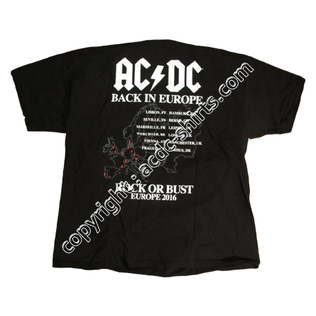 Shirt Europe AC/DC 2015-2016 verso