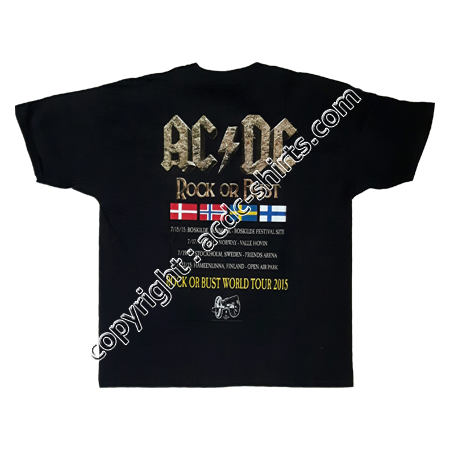 Shirt Europe AC/DC 2015-2016 verso