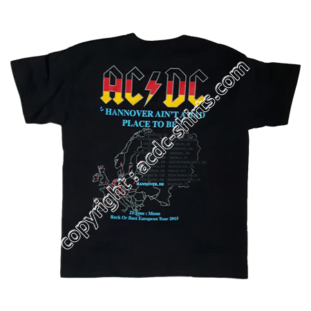 Shirt Europe AC/DC 2015-2016 verso