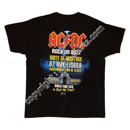 Shirt Europe AC/DC 2015-2016 verso