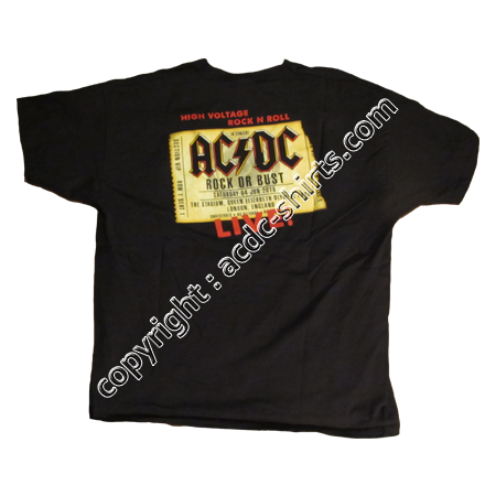 Shirt Europe AC/DC 2015-2016 verso