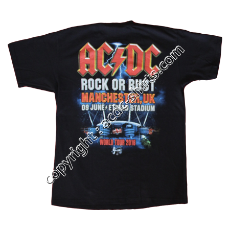 Shirt Europe AC/DC 2015-2016 verso