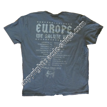 Shirt Europe AC/DC 2015-2016 verso