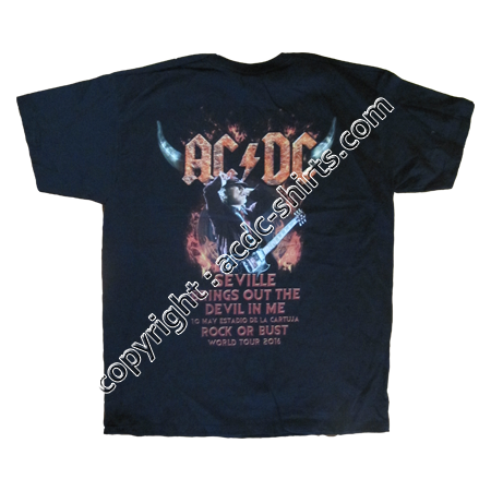 Shirt Europe AC/DC 2015-2016 verso