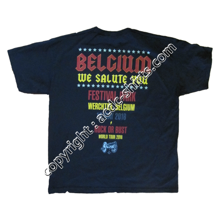 Shirt Europe AC/DC 2015-2016 verso