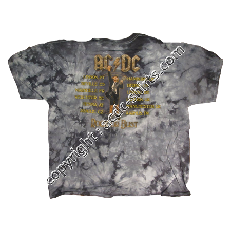 Shirt Europe AC/DC 2015-2016 verso