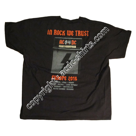 Shirt Europe AC/DC 2015-2016 verso