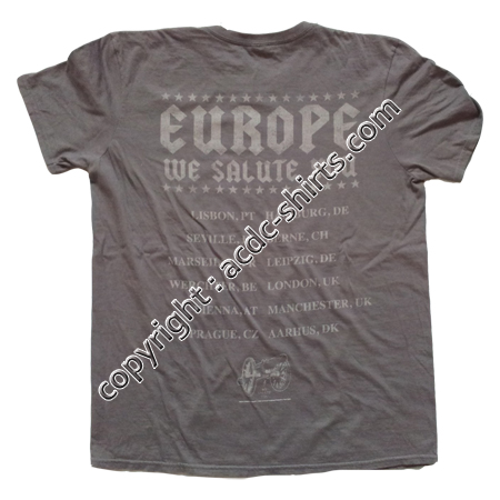 Shirt Europe AC/DC 2015-2016 verso