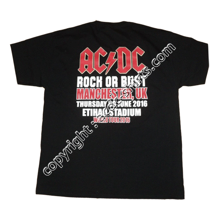 Shirt Europe AC/DC 2015-2016 verso