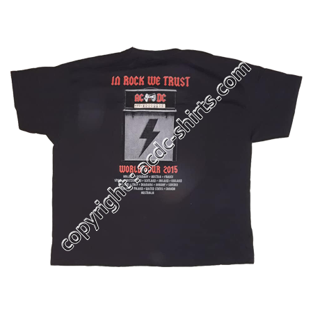 Shirt Europe AC/DC 2015-2016 verso