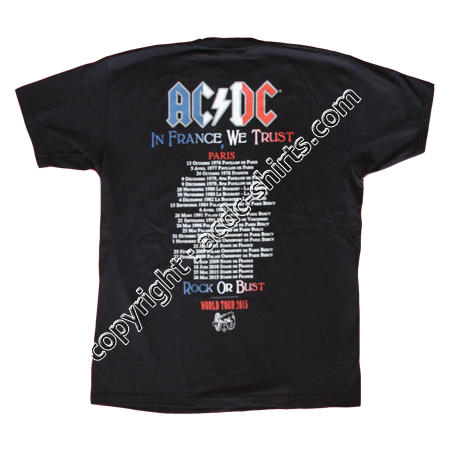 Shirt Europe AC/DC 2015-2016 verso