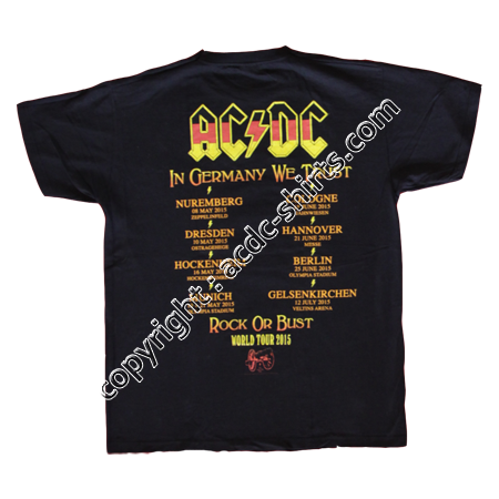 Shirt Europe AC/DC 2015-2016 verso