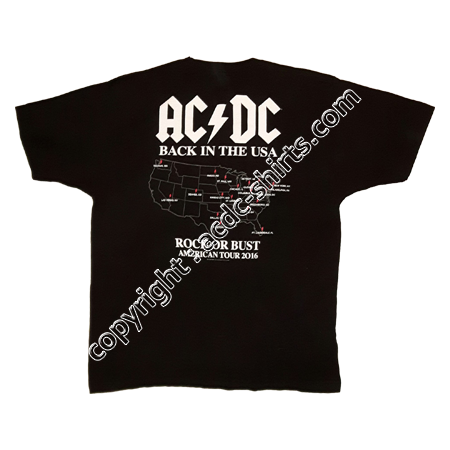 Shirt USA AC/DC 2015-2016 verso